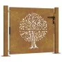 Puerta de jardín acero corten diseño árbol 105x105 cm by vidaXL, garden gates - Ref: Foro24-153215, Price: 176,50 €, Discount: %