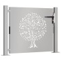 Puerta de jardín acero corten diseño árbol 105x105 cm de vidaXL, Puertas de jardín - Ref: Foro24-153215, Precio: 185,18 €, De...