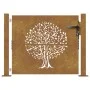 Puerta de jardín acero corten diseño árbol 105x105 cm by vidaXL, garden gates - Ref: Foro24-153215, Price: 176,50 €, Discount: %