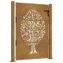 Corten steel garden gate tree design 105x130 cm by vidaXL, garden gates - Ref: Foro24-153216, Price: 190,61 €, Discount: %