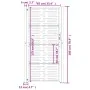 Gartentor aus Cortenstahl, quadratisches Design, 105 x 180 cm von vidaXL, Gartentore - Ref: Foro24-153200, Preis: 300,42 €, R...