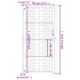 Puerta de jardín acero corten diseño cuadrado 105x180 cm de vidaXL, Puertas de jardín - Ref: Foro24-153200, Precio: 308,19 €,...