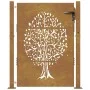 Gartentor aus Cortenstahl, Baumdesign, 105 x 130 cm von vidaXL, Gartentore - Ref: Foro24-153216, Preis: 190,61 €, Rabatt: %