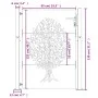 Gartentor aus Cortenstahl, Baumdesign, 105 x 130 cm von vidaXL, Gartentore - Ref: Foro24-153216, Preis: 190,61 €, Rabatt: %