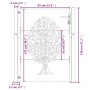 Puerta de jardín acero corten diseño árbol 105x130 cm de vidaXL, Puertas de jardín - Ref: Foro24-153216, Precio: 196,49 €, De...