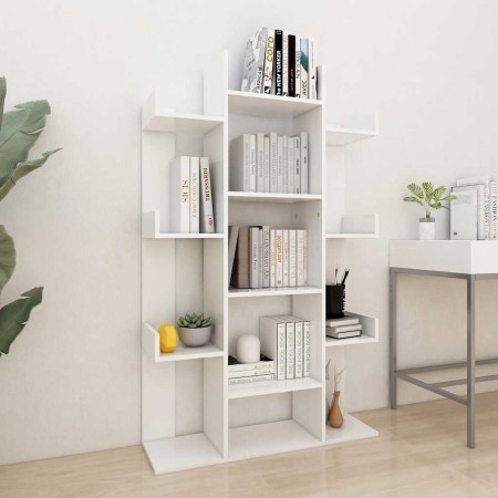 Estantería librería madera contrachapada blanco 86x25,5x140 cm en Librerías y estanterías | Comprar online en Foru.es