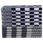 Juego de paños 10 unidades algodón azul y blanco de vidaXL, Toallas - Ref: Foro24-136288, Precio: 30,23 €, Descuento: %