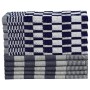 Juego de paños 10 unidades algodón azul y blanco de vidaXL, Toallas - Ref: Foro24-136288, Precio: 30,70 €, Descuento: %