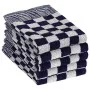 Juego de paños 10 unidades algodón azul y blanco de vidaXL, Toallas - Ref: Foro24-136288, Precio: 30,23 €, Descuento: %