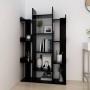 Librería de madera contrachapada negro 86x25,5x140 cm en Librerías y estanterías | Comprar online en Foru.es