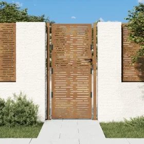 Corten steel garden gate square design 105x205 cm by vidaXL, garden gates - Ref: Foro24-153201, Price: 268,77 €, Discount: %