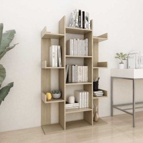 Estantería de madera de ingeniería roble Sonoma 86x25,5x140 cm en Librerías y estanterías | Comprar online en Foru.es