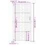 Puerta de jardín acero corten diseño cuadrado 105x205 cm de vidaXL, Puertas de jardín - Ref: Foro24-153201, Precio: 273,86 €,...
