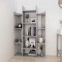 Librería de madera contrachapada gris hormigón 86x25,5x140 cm en Librerías y estanterías | Comprar online en Foru.es