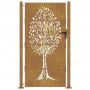 Corten steel garden gate tree design 105x205 cm by vidaXL, garden gates - Ref: Foro24-153219, Price: 281,63 €, Discount: %