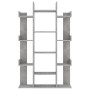 Librería de madera contrachapada gris hormigón 86x25,5x140 cm en Librerías y estanterías | Comprar online en Foru.es
