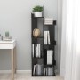 Armario de libros madera contrachapada negro 48x25,5x140 cm en Librerías y estanterías | Comprar online en Foru.es