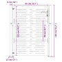 Puerta de jardín acero corten diseño cuadrado 105x130 cm de vidaXL, Puertas de jardín - Ref: Foro24-153252, Precio: 193,45 €,...