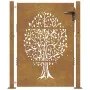 Cortenstahl Gartentor Baum Design 105x155 cm von vidaXL, Gartentore - Ref: Foro24-153217, Preis: 188,43 €, Rabatt: %