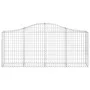 Cesta de gaviones forma arco hierro galvanizado 200x30x80/100cm de vidaXL, Maceteros y jardineras - Ref: Foro24-153384, Preci...