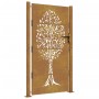 Puerta de jardín acero corten diseño árbol 105x180 cm de vidaXL, Puertas de jardín - Ref: Foro24-153218, Precio: 266,38 €, De...