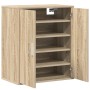 Mueble zapatero madera de ingeniería roble Sonoma 60x35x70 cm en Zapateros y organizadores de calzado | Comprar online en Foru.e
