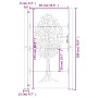 Puerta de jardín acero corten diseño árbol 105x180 cm de vidaXL, Puertas de jardín - Ref: Foro24-153218, Precio: 266,38 €, De...