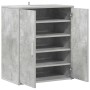 Mueble zapatero madera de ingeniería gris hormigón 60x35x70 cm en Zapateros y organizadores de calzado | Comprar online en Foru.