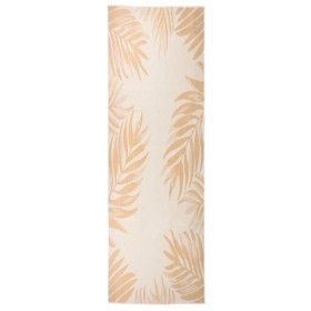 Alfombra de exterior tejido plano estampado de hoja 80x250 cm de vidaXL, Alfombras - Ref: Foro24-340856, Precio: 35,84 €, Des...