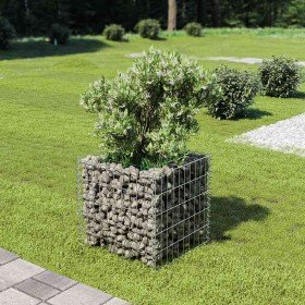 Arriate de gaviones de acero 50x50x50 cm en Macetas y jardineras | Comprar online en Foru.es