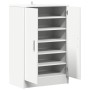 Mueble zapatero de madera contrachapada blanco 60x35x92 cm en Zapateros y organizadores de calzado | Comprar online en Foru.es