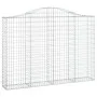 Cesta gaviones forma arco hierro galvanizado 200x30x140/160 cm de vidaXL, Maceteros y jardineras - Ref: Foro24-153387, Precio...