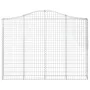 Cesta gaviones forma arco hierro galvanizado 200x30x140/160 cm de vidaXL, Maceteros y jardineras - Ref: Foro24-153387, Precio...