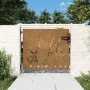 Puerta de jardín acero corten diseño hierba 85x75 cm de vidaXL, Puertas de jardín - Ref: Foro24-153220, Precio: 97,47 €, Desc...