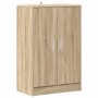 Mueble zapatero madera contrachapada roble Sonoma 60x35x92 cm en Zapateros y organizadores de calzado | Comprar online en Foru.e