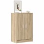 Mueble zapatero madera contrachapada roble Sonoma 60x35x92 cm en Zapateros y organizadores de calzado | Comprar online en Foru.e