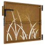 Puerta de jardín acero corten diseño hierba 85x75 cm de vidaXL, Puertas de jardín - Ref: Foro24-153220, Precio: 91,95 €, Desc...