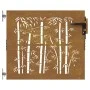 Gartentor aus Cortenstahl, Bambusdesign, 85 x 100 cm von vidaXL, Gartentore - Ref: Foro24-153233, Preis: 113,74 €, Rabatt: %