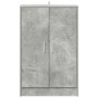 Zapatero de madera de ingeniería gris hormigón 60x35x92 cm en Zapateros y organizadores de calzado | Comprar online en Foru.es