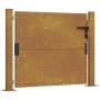 Puerta de jardín acero corten 105x105 cm de vidaXL, Puertas de jardín - Ref: Foro24-153203, Precio: 163,57 €, Descuento: %