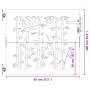 Puerta de jardín acero corten diseño bambú 85x100 cm de vidaXL, Puertas de jardín - Ref: Foro24-153233, Precio: 107,77 €, Des...