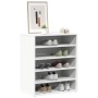 Mueble zapatero de madera contrachapada blanco 60x35x70 cm en Zapateros y organizadores de calzado | Comprar online en Foru.es
