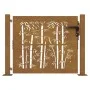 Gartentor aus Cortenstahl, Bambusdesign, 105 x 80 cm von vidaXL, Gartentore - Ref: Foro24-153238, Preis: 126,38 €, Rabatt: %