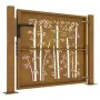 Gartentor aus Cortenstahl, Bambusdesign, 105 x 80 cm von vidaXL, Gartentore - Ref: Foro24-153238, Preis: 126,38 €, Rabatt: %