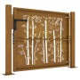 Puerta de jardín acero corten diseño bambú 105x80 cm de vidaXL, Puertas de jardín - Ref: Foro24-153238, Precio: 129,43 €, Des...