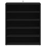 Mueble zapatero de madera contrachapada negro 60x35x70 cm en Zapateros y organizadores de calzado | Comprar online en Foru.es