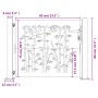 Puerta de jardín acero corten diseño bambú 105x80 cm de vidaXL, Puertas de jardín - Ref: Foro24-153238, Precio: 129,43 €, Des...