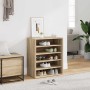 Mueble zapatero de madera contrachapada color roble 60x35x70 cm en Zapateros y organizadores de calzado | Comprar online en Foru
