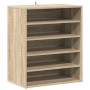 Mueble zapatero de madera contrachapada color roble 60x35x70 cm en Zapateros y organizadores de calzado | Comprar online en Foru