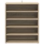 Mueble zapatero de madera contrachapada color roble 60x35x70 cm en Zapateros y organizadores de calzado | Comprar online en Foru